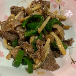 牛肉とピーマンの中華炒め